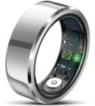 Beafon felixx Smart Ring SR6 okosgyűrű ezüst 11-es méret (64, 6 mm) fitnesz pulzusmérés vérnyomás lépésszámláló IP68 Bluetooth rozsdamentes acél töltődobozzal