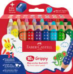 Faber-Castell Grippy Színes Ceruza Készlet 16 db Hegyezővel - Gyerek Rajzkészlet