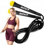 DrFit Boksz ugrókötél cardio fitnesshez, 2, 75 m, állítható, sima mozgás (SKAKANKA BOKSERSKA SOLIDNA REGULOWANA 2,75M)