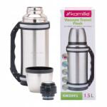 kamille Termosz Palack Kulacs Acél Bögrével 1, 5L Kamille (KAMILLE)