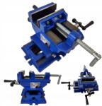 SilverTools Keresztszemes Gépi Satu 100 mm Kéttengelyes Eszterga Asztali Fúrógéphez (S11833)