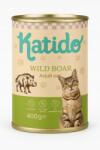 Katido Premium nedves macskaeledel Adult Vaddisznó Konzerv 400g