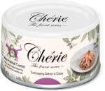 Chérie Premium Nedves macskaeledel tonhal lazac hairball control 80g