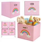 TEKAN Játéktároló Doboz Rendező Kosár 30x30cm Kallax Expedit Polcos (Pudełko składane 30x30 różowe Kallax EXPEDIT)