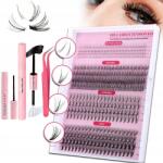 Bonding szempillák 484db Bonding Lash Diy Kezdő Szett +ragasztó akcesoria