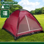 CAMP ACTIVE Sátor 3 személyes 200x180x120 cm bordó- Camp Active (208300059)