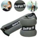 DrFit bokasúlyok és csuklósúlyok fitnesz edzőterem 2x 1 kg szürke (CIĘŻARKI NA KOSTKI NADGARSTKI 2X1KG SZARE)