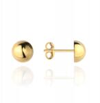 Lovrin Arany fülbevaló Félgömbök 585 Pinezki 14kt 6mm fényes 0.55g (66818286)