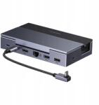 UGREEN Usb-c dokkoló állomás Ugreen CM800 6in1 (szürke) (6941876271269)