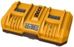INGCO FCLI2082 Dupla akkumulátor töltő 8, 0 A 20 V (FCLI2082)