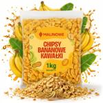 Malinowe Banán Chips Szárított Darabok 1kg Szárított Banán Prémium Minőség (5904576307332)