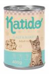 Katido Premium nedves macskaeledel Adult Borjú Nyúl 400g