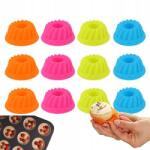  Szilikon Muffin Formák Muffin Sütőforma 12 Db-os Szett (HT2C5347)
