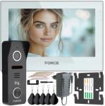 Force Video Kaputelefon Force Prima Go Rfid 7" Fehér Full Hd Olvasó Kulcstartó Kapu (MT-7"W-4W +GS-1080p-R-4W)