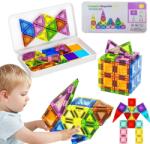  Mini Mágneses Építőkockák 3D Oktató Puzzle 34DB-OS