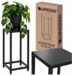 VASERO Virágágyás Álló Fém Loft Ipari Fekete Virágtartó Állvány Növények (STAND-V-010-BLACK)