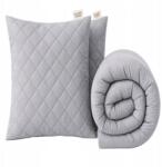 Strefa Spania Egész éves paplan szett szürke 140x200 2x párna 70x80 antiallergén (ZEST-SZA-140X200+2X70X80 l)
