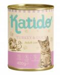 Katido Premium nedves macskaeledel Adult Pulyka Kacsa Konzerv 400g