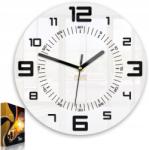 ModernClock Armando falióra fekete 3D 28 cm Modern- Csendes (M-ARMANDOBLACK)