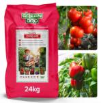 Green Oro Tomato Power műtrágya paradicsomhoz, burgonyához, paprikához, cukkinihez 100 napos hatással 24kg Oro (Nawóz do Pomidorów Papryki Cukinii 24kg)