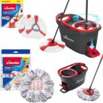 Vileda Felmosó Vileda Forgatható Vödör Szett 3az1ben Turbo 3x Mikroszálas felmosó utántöltő (Vileda Mop Obrotowy Wiadro + 3 Wkłady do Mopa)