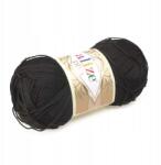 alize Diva Fonal 100g/350m mikroszálas 60 fekete (Diva 60)