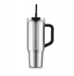 Bodum termo bögre szívószállal és fogantyúval Travel Mug 1, 2 l Silver (12556-01S-10)