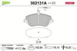 VALEO set placute frana, frana disc VALEO 302131A (302131A)