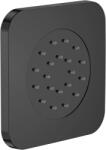 Roca Duza Roca Puzzle Square, cu 1 jet, 12, 5x12, 5 cm, negru lucios (titanium black) (A5B3778CN0)