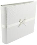 Procart Album foto unique satin 10x15, 200 poze, piele ecologica, panglica satinata, spatiu notite culoare alb (ALB-BBM46200-EJN-ALB)