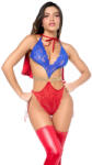 Mapalé Piros-kék csipkés body Supergirl 60064 L/XL
