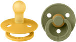 BIBS Suzete BIBS Colour din cauciuc natural 2buc - mărimea 1 Variantă: Honey Bee / Olive