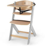 KinderKraft Scaun de masă Enock wooden, Premium Variantă: Grey Scaun de masa bebelusi, inaltator