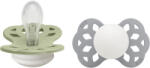 BIBS Infinity suzete simetrice din silicon 2buc - mărimea 1 Variantă: Sage Night / Cloud Night