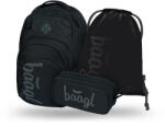Baagl Set 3 Coolmate Black: rucsac, penar, săculeț