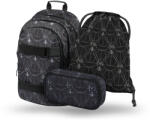 Baagl Set 3 Skate Harry Potter Talismanele Morții: rucsac, penar, săculeț