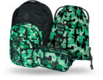 Baagl Set 3 Coolmate Green: rucsac, penar, săculeț