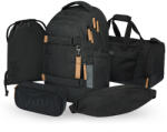 Baagl Set 5 Skate Max Darkness: rucsac, penar, săculeț, geantă de sport, borsetă