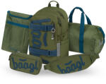 Baagl Set 5 Skate Olive: rucsac, penar, geantă de sport, borsetă, husă pentru laptop GRS