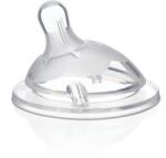 Chicco Suzetă pentru sticlă Natural Feeling silicon flux normal 0m+ 1 buc