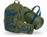 Baagl Set 3 Skate Olive: rucsac, penar, geantă de sport GRS