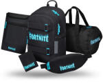 Baagl Set 5 Skate Fortnite Blue: rucsac, geantă de sport, borsetă, husă pentru laptop, portofel GRS