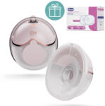 KinderKraft Pompă de lapte Single Hands-free Mamaflow Pink + CHICCO Absorbante pentru alăptare 30 buc