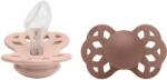 BIBS Infinity suzete anatomice din silicon 2 buc - mărimea 2 Variantă: BLUSH / WOODCHUCK
