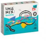 IMANIX Joc Magnetic De Construcție Speedway - 50 Bucăți Jucarii de constructii magnetice