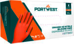 Portwest A930 / Mănuși de unică folosință fără silicon, pachet de 100 bucăți - portocaliu XXL (A930ORRXXL)
