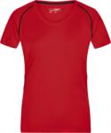 Daiber JN 495 / Tricou funcțional pentru femei - roșu/negru XL (02049587604)
