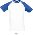 SOL´S FUNKY / Tricou raglan bărbătesc bicolor - alb/roșu regal XXL (25119090105)