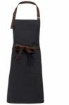 Kariban Vintage ȘORȚ KARIBAN VINTAGE K8003 / Șorț din material solid - cărbune Universal (208003g8299)