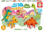 Educa Puzzle legkisebbeknek Dinos My First 3D Puzzle Kids Educa 5 dínó modell 3 évtől (20434)